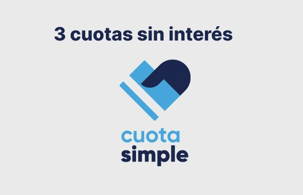 3 cuotas sin interés